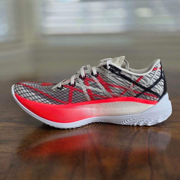 Under Armour Flow Velociti Elite 2 Running Shoes Men's 9.5 Grey Red 3027205-301 - Picture 9 of 14